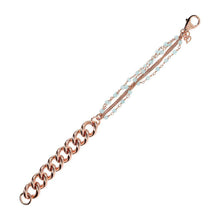 Load image into Gallery viewer, Bronzallure Rosary Bracelet Golden Ros&egrave;