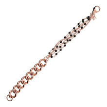 Load image into Gallery viewer, Bronzallure Rosary Bracelet Golden Ros&egrave;