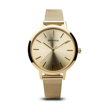 Load image into Gallery viewer, Bering Classic Polished Gold 34mm Mesh Watch