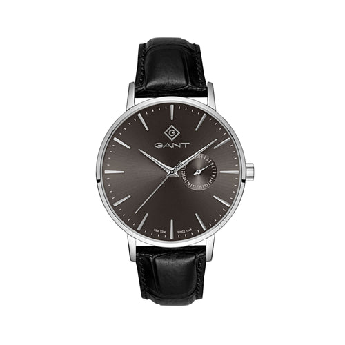 Gant Park Hill III Grey Dial Black Leather