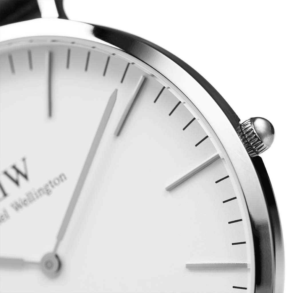 Daniel Wellington Classic 40 St Mawes Silver & White Watch