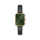 Daniel Wellington Quadro 20X26 Pressed Sheffield Rose Gold & Emerald Watch