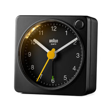 Load image into Gallery viewer, Braun Classic Travel Analogue Alarm Clock Black
