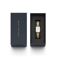 Load image into Gallery viewer, Daniel Wellington Quadro 20x26 5-Link Gold &amp; White Watch