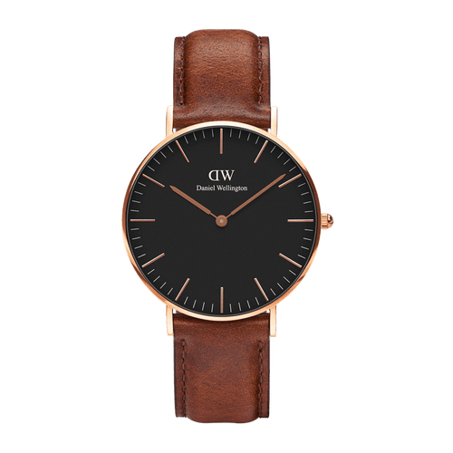 Daniel Wellington Classic 40 St Mawes Rose Gold & Black Watch