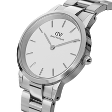 Load image into Gallery viewer, Daniel Wellington Iconic Link 36 Silver &amp; White Watch