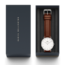 Load image into Gallery viewer, Daniel Wellington Classic 40 St Mawes Silver &amp; White Watch