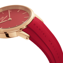 Load image into Gallery viewer, Daniel Wellington Iconic Motion Ruby 40 Rose Gold Red Watch