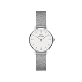 Daniel Wellington Petite 24 Pressed Sterling Silver & White Watch