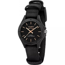 Load image into Gallery viewer, Sector Ladies Save the Ocean Black Nato Watch