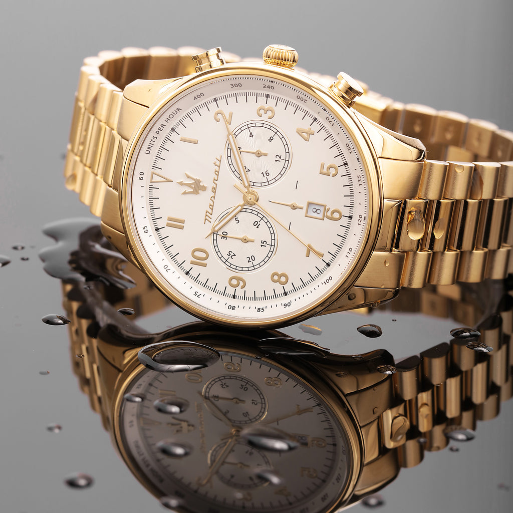 Maserati Tradizione Gold 45mm Chronograph