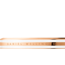 Load image into Gallery viewer, Daniel Wellington Emalie Slim Bracelet Satin White Rose Gold Medium