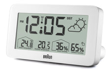 Load image into Gallery viewer, Braun Digital Weather Station Clock White