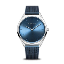 Load image into Gallery viewer, Bering Ultra Slim 39mm Blue Mesh Watch