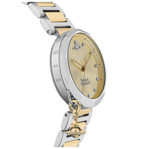 Vivienne Westwood Poplar Watch Two Tone Gold