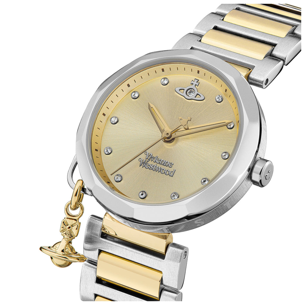 Vivienne Westwood Poplar Watch Two Tone Gold