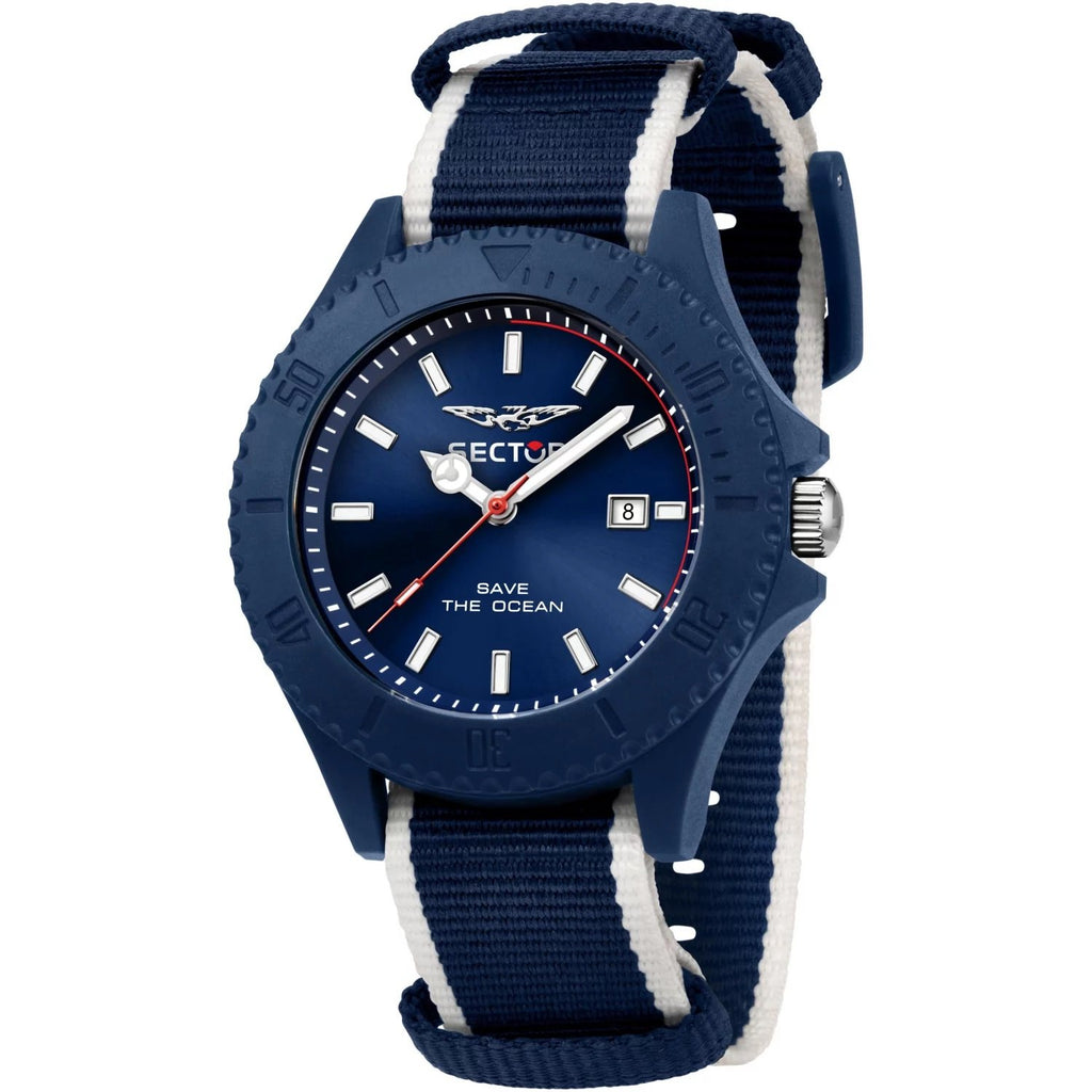 Sector Save The Ocean Blue Nato Watch