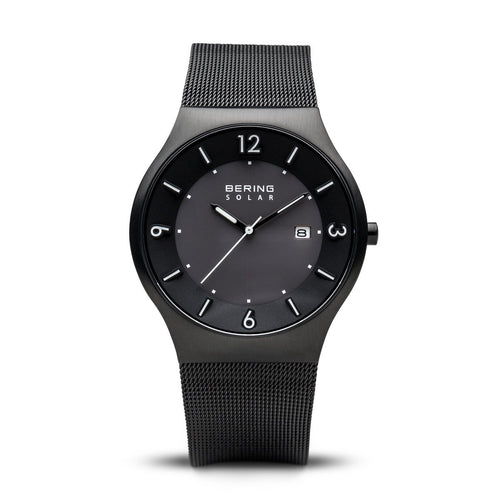 Bering Solar Brushed Black Watch