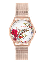 Load image into Gallery viewer, Ted Baker Belgravia Floral Gold Mesh Watch