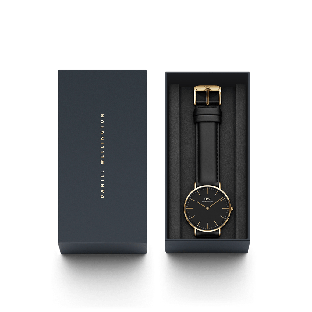 Daniel Wellington Classic 40 Sheffield Gold & White Watch