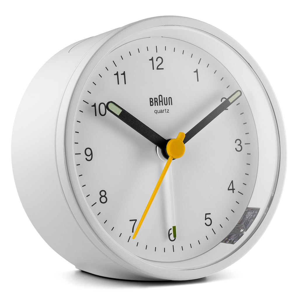 Braun Classic Analogue Alarm Clock White