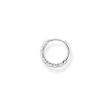 Thomas Sabo Single Hoop Earring Pink Stones Silver