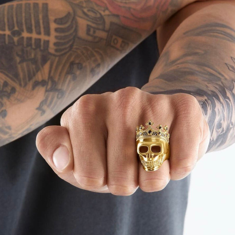 Thomas Sabo Ring Skull Gold