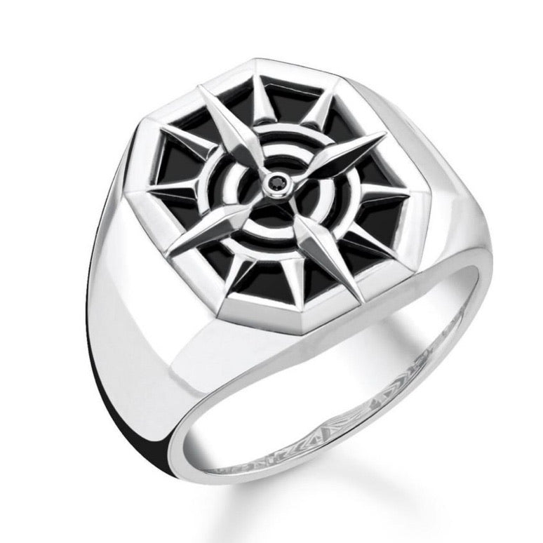 Thomas Sabo Ring Compass Black