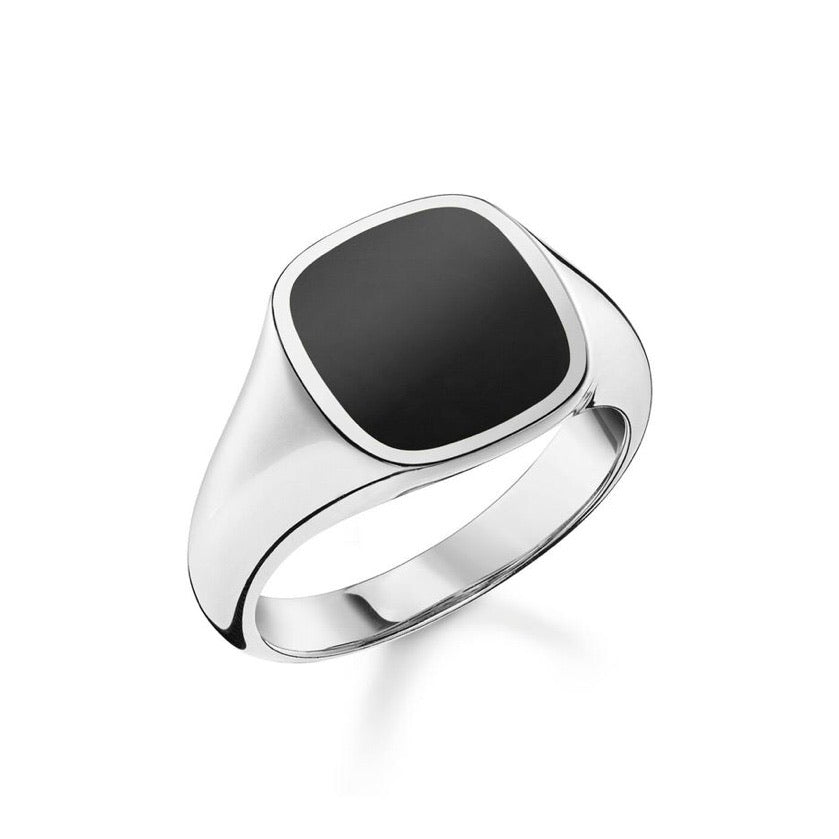 Thomas Sabo Ring Classic Black Silver