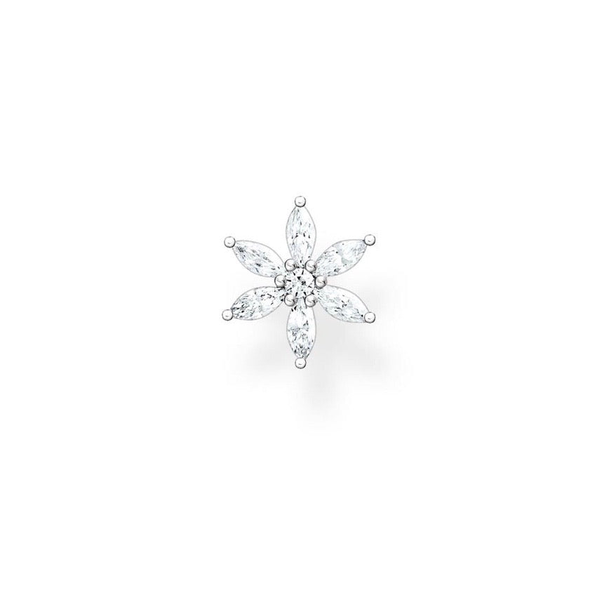 Thomas Sabo Single Ear Stud Flower Silver