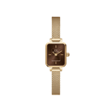 Daniel Wellington Quadro Mini Evergold Amber Watch