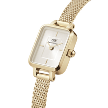 Load image into Gallery viewer, Daniel Wellington Quadro Mini Evergold Champagne Watch