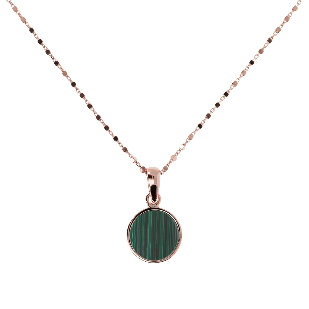 Bronzallure Small Disc Pendant Necklace