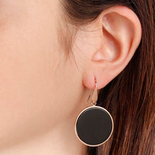 Load image into Gallery viewer, Bronzallure Big Disc Earrings With Natural Stones