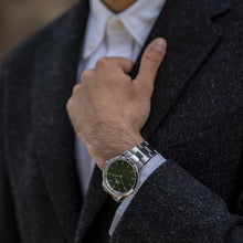 Load image into Gallery viewer, Daniel Wellington Iconic Link Emerald 40 Silver &amp; Green Watch